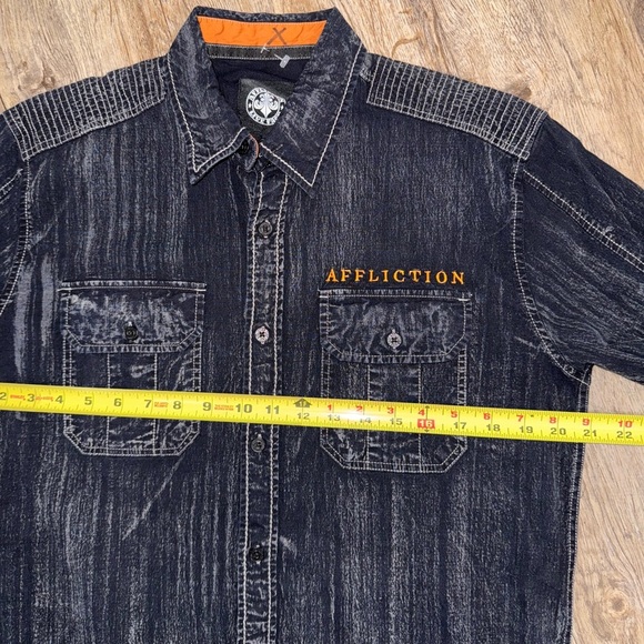 Affliction • Despise Washed Stretch Shirt - Picture 7 of 11